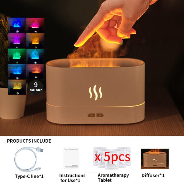 Aroma Flame Lamp Humidifier